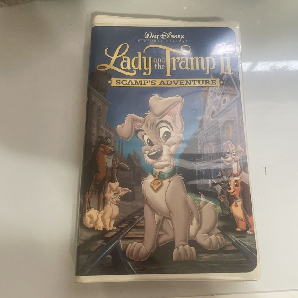 Lady and the Tramp‎ 2 Scamps Adventure 2001 Clamshell VHS Walt Disney